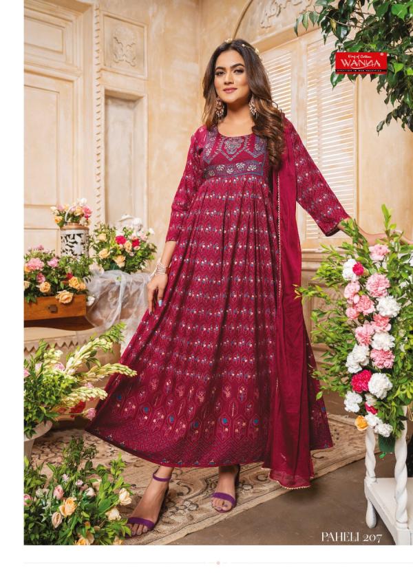 Wanna Paheli 2 Fancy Wear Anarkali Kurti With Dupatta Collection